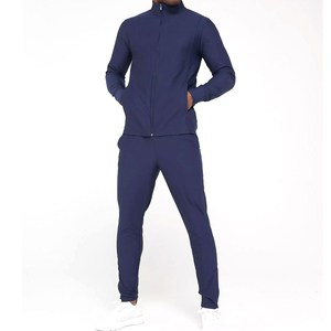 OEM Survêtement en coton polyester à impression personnalisée pour homme Survêtement deux pièces respirant à manches régulières Survêtement OEM - Product Image 1