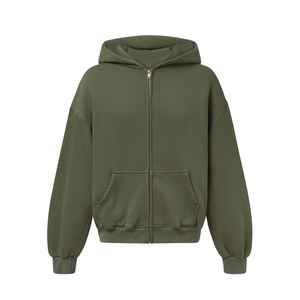 Sudaderas con Capucha Plive Green, 400GSM, Gruesas, Extra Grandes, 100% Algodón, Ecológicas, de Invierno, con Logotipo Bordado Personalizado - Product Image 1