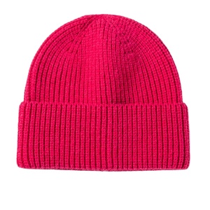 หมวกบีนนี่ผ้าขนสัตว์ถักผ้าแจ็คการ์ดหมวกบีนนี่ออกแบบได้ตามต้องการปักโลโก้ผ้าถัก - Product Image 5