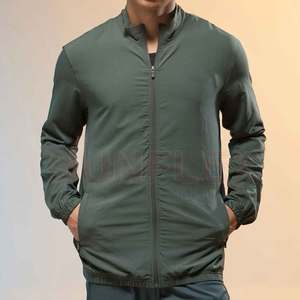 เสื้อแจ็คเก็ตออกกำลังกายทรงสปอร์ตสำหรับคนไซส์ใหญ่ ใส่สบายสำหรับฤดูใบไม้ผลิ คุณภาพสูง ซิปด้านหน้า คอตั้ง โลโก้ด้านหน้า ระบายอากาศได้ดี รับผลิตแบบ OEM - Product Image 3