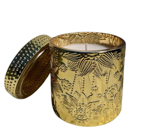 <b>Gold</b> Polished Metal Wedding Decoration Handmade Round <b>Candle</b> Jar Unique Popular Design Metal Container Jar <b>Candle</b> <b>Holder</b> - Product Image 2