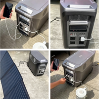 Kendaraan Roda Empat dengan Baterai LiFePO4, Inverter Gelombang Sinus Murni 5KW & Senter - Desain Stylish, Panel Surya 1.8KW Siap Pakai Sehari-hari
