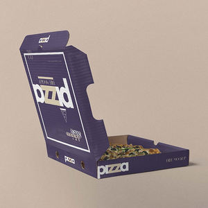 Pizza isolée haut de gamme personnalisée Steak Côtelette de porc Boîte à pizza d'expédition ondulée Carton d'aliments surgelés étanche - Product Image 2