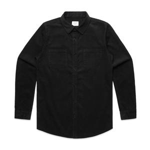 Hombres OEM personalizado al por mayor botón para camisa liso tela de lona Material Casual suelta manga larga cuello recortado antiarrugas - Product Image 2