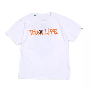 OEM servicio bajo MOQ alta calidad personalizado barato camisetas Casual Muscle Fit manga corta patrón sólido cuello redondo 220 gramos en blanco - Product Image 1