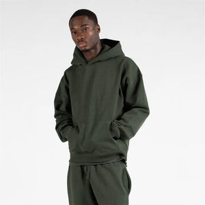 Nueva Sudadera con capucha en blanco GSM 600 de alta calidad de primera calidad para hombre, ropa de calle, Sudadera con capucha de algodón de lana pesada hecha en Pakistán - Product Image 3