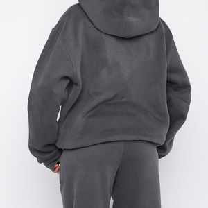 Top Quality 100% Cotton Oversized <b>Women's</b> Pullover Hoodie Casual Design with Customizable Breathable <b>Fleece</b> Hooded Collar - Product Image 2