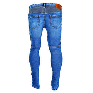 Pantalon en denim décontracté de longueur régulière pour femmes, dernière conception de couleur unie personnalisée avec prix de gros - Product Image 5