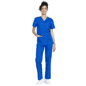 Uniformes de Hospital elásticos transpirables antiarrugas, Jogger de manga corta, uniformes de Enfermería de secado rápido, conjuntos apilados con volantes para mujer - Product Image 5