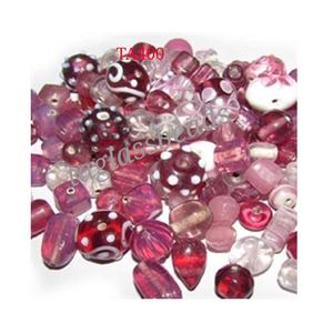 Perles de verre en cristal rose fantaisie Mix Nature Bijoux au chalumeau en vrac Prix bas Prêt à expédier - Product Image 1