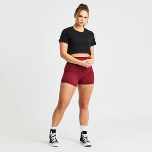 Vente en gros de vêtements de sport taille haute collants de gymnastique shorts de sport leggings de yoga en coton pour levage de fessiers sans couture shorts de yoga pour femmes - Product Image 5