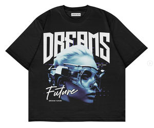 T-shirt court vintage surdimensionné de luxe pour homme, 100% coton, imprimé DTG, streetwear, tee-shirt graphique - Product Image 4