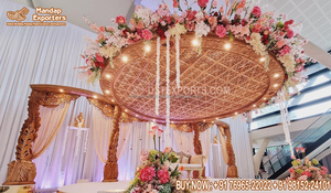 Cadre de porte de scène de fiançailles traditionnel décor Punjabi mariage Roka cérémonie scène panneau bracelet cérémonie indien toile de fond cadre - Product Image 2