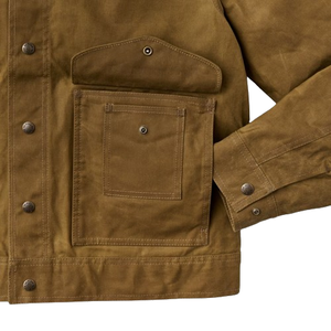 Veste de travail vintage avec doublure en satin pour hommes, logo personnalisé de haute qualité, streetwear, veste de travail en toile avec fermeture éclair et col rabattu - Product Image 6
