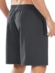 Pantalones cortos transpirables de alta calidad para hombre, pantalones cortos informales para gimnasio, nuevo diseño, pantalones cortos para correr, bolsillos en la cintura elástica - Product Image 4