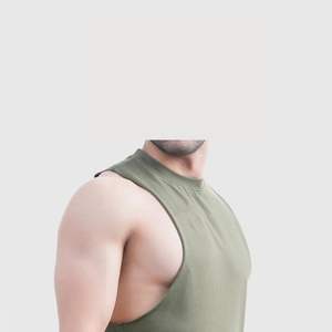 เสื้อกล้ามออกกำลังกายผู้ชายแบบสั่งทำขายส่งสำหรับฤดูร้อน ผ้าริบเนื้อนุ่ม ระบายอากาศได้ดี ผลิตจากใยฝ้ายและใยไผ่ เสื้อกล้ามฟิตเนสแบบสตริงเกอร์ - Product Image 3