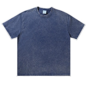 Camiseta de peso pesado lavada Unisex al por mayor, camiseta de gran tamaño, camiseta personalizada Vintage con lavado ácido para hombre - Product Image 4