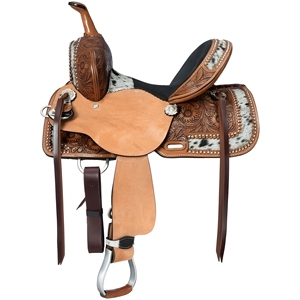Selle Western Endurance Cuir Ridex – Avec Sacoche Mobile – Toutes Tailles Dispo