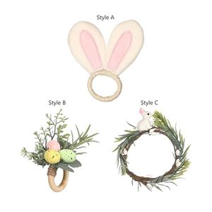 <b>Ornament</b> Napkin Ring Buckle Home <b>Easter</b> Napkin Ring Elegant Table Decor for Weddings and Christmas Holidays for Special Party - Product Image 2