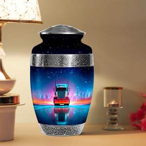 Urna de cremación grande de diseño moderno para adultos, hombre y mujer, estilo camionero para cenizas humanas, ocasión de simpatía - Product Image 3