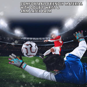 Gants de gardien de but en cuir personnalisés, professionnels, respirants, antidérapants, résistants à l'usure, pour l'extérieur - Product Image 5