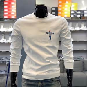 Automne hommes coton sweat japon hommes imprimer à manches longues t-shirts de haute qualité haut noir col rond t-shirt hommes vêtements 2023 - Product Image 3