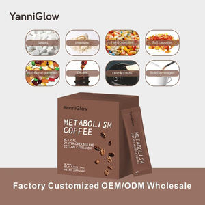 YanniGlow OEM ODM metabolisme penguat bubuk Protein kopi suplemen olahraga nutrisi penurunan berat badan pembakar lemak - Product Image 4
