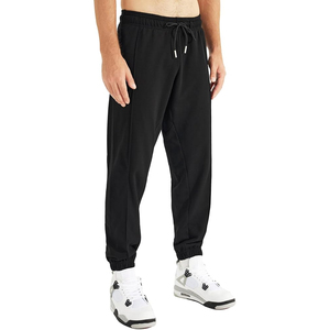 Pantalon de survêtement décontracté pour hommes de poids élevé en vrac couleur unie pantalon de survêtement en coton taille élastique conception Simple motif droit pour - Product Image 4