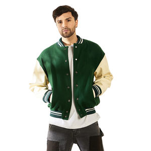 Veste universitaire de baseball universitaire pour hommes 100% coton formel avant saison d'hiver OEM service teint traité Vente en gros personnalisé - Product Image 6