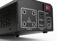 Alimentation solaire LiFePO4 haute sécurité PT-MT2012 avec contrôleur MPPT, onduleur à onde sinusoïdale pure 12V/3A DC, sortie USB 3 ports