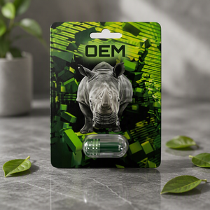 Confezione Personalizzata Nera 300K White Panther, Confezione Verde Rhino Pill, Cartoncino per Imballaggio con Scatola Espositiva - Product Image 2