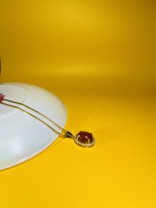 Exclusivo 14K oro rosa diamante natural colgante redondo brillante corte GGL certificado H I Color SI3 I1 claridad fábrica al por mayor - Product Image 5