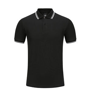 Alta calidad 100% algodón hombres para Polo venta al por mayor de talla grande transpirable patrón sólido impreso técnica ropa Casual - Product Image 4