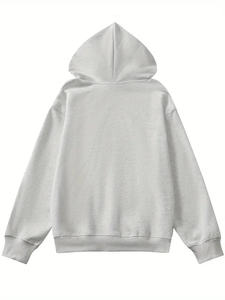 Ropa de invierno para mujer de calidad superior Nuevo estilo Diseño Fleece Pullover Sudadera con capucha Sudaderas Cuello con capucha Técnicas teñidas lisas - Product Image 4