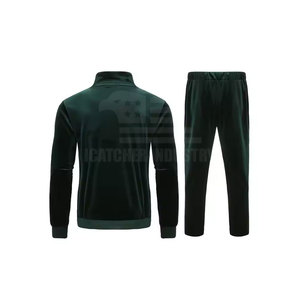Vente en gros Survêtement en velours pour hommes Hiver Chaud Ensemble de 2 pièces Marque privée Acceptée Survêtement en velours - Product Image 2