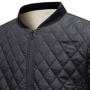 Autumn Winter Vintage <b>Mens</b> <b>Fur</b> High Street <b>Jacket</b> Youth Leisure Stand Collar Straight Hem Spot Zipper Pocket Front Plain Dyed - Product Image 3