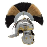 Réplique artisanale de casque de légionnaire romain en acier doux découpé à la main avec émail incrusté |   Pour les passionnés d'histoire et les collectionneurs