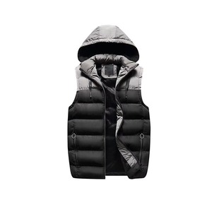 Men Half Sleeves Puffer Jacket Insulated Winter <b>Coat</b> with Extended Coverage Lightweight Warmth and Contemporary Design - Product Image 4