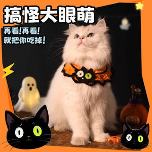 Ropa de Halloween para Gatos, Accesorios Tejidos para Mascotas de Otoño e Invierno, Sombrero para Gato, Diadema, Bufanda - Product Image 4