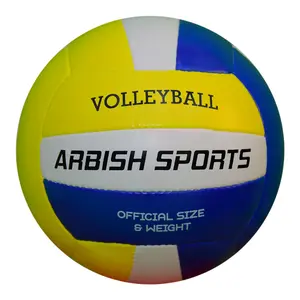 Оптовая продажа, ПВХ волейбольные мячи, прочная ручная сшивка, идеально подходит для тренировок, соревнований, развлекательных игр, доступных в больших количествах