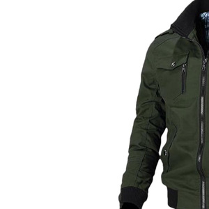 Top Design Best Design Hombres y mujeres Chaquetas de bombardero ligeras Color sólido Largo transpirable para la temporada de invierno Servicio OEM - Product Image 3