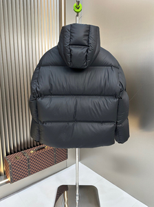 Stylish Unisex Cropped Puffer Jacket Hooded Design High Street Winter Warm Quilted Finish Bright Colours <b>Detachable</b> Hood Front - Product Image 6