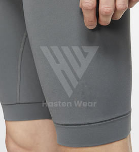 Shorts de compression à la taille avec cordon de serrage pour hommes, vêtements de fitness, pantalons courts d'entraînement ajustés, vente en gros bon marché - Product Image 5