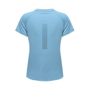 T-shirts d'été en coton spandex respirant pour femmes avec logo personnalisé en gros - Product Image 2