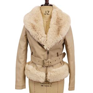 Calidad garantizada, chaqueta única de talla grande Vintage Pu de piel sintética para mujer, logotipo personalizado, botón de ganchillo, bolsillo, corto sólido - Product Image 6