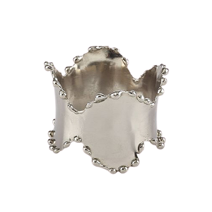 แหวนอลูมิเนียมสำหรับผ้าเช็ดปากสีเงินแหวนผ้าเช็ดปากดีไซน์โบราณ - Product Image 3