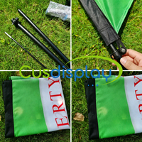 Kit de Drapeau Publicitaire Personnalisé avec Logo, Drapeau Plume Rectangulaire Double Face pour Extérieur, Drapeau Goutte d'Eau, Drapeau à Lame, Bannière en Aluminium