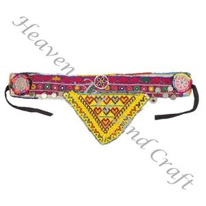 Cinturón Vintage para Danza del Vientre, Cinturón de Cintura Tradicional Afgano, Kuchi Tribal BB094 Old Banjara, Cinturones de Cuentas Hechos a Mano, Vintage Real - Product Image 4