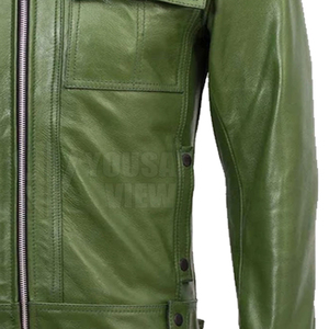 Chaqueta de Cuero Personalizada Informal para Adultos, Chaqueta de Cuero Ligera para Hombre, Último Estilo, en Venta, la Mejor Calidad a Bajo Precio con OEM - Product Image 5