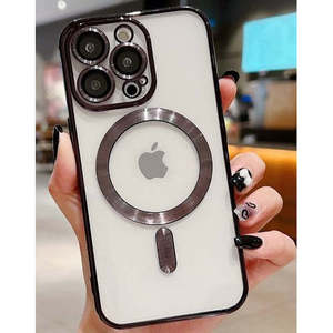 เคสใส iPhone 15 Pro 6.1 นิ้ว พร้อมวงแหวนแม่เหล็ก สีดำ (บรรจุภัณฑ์ขายปลีก) - Product Image 1